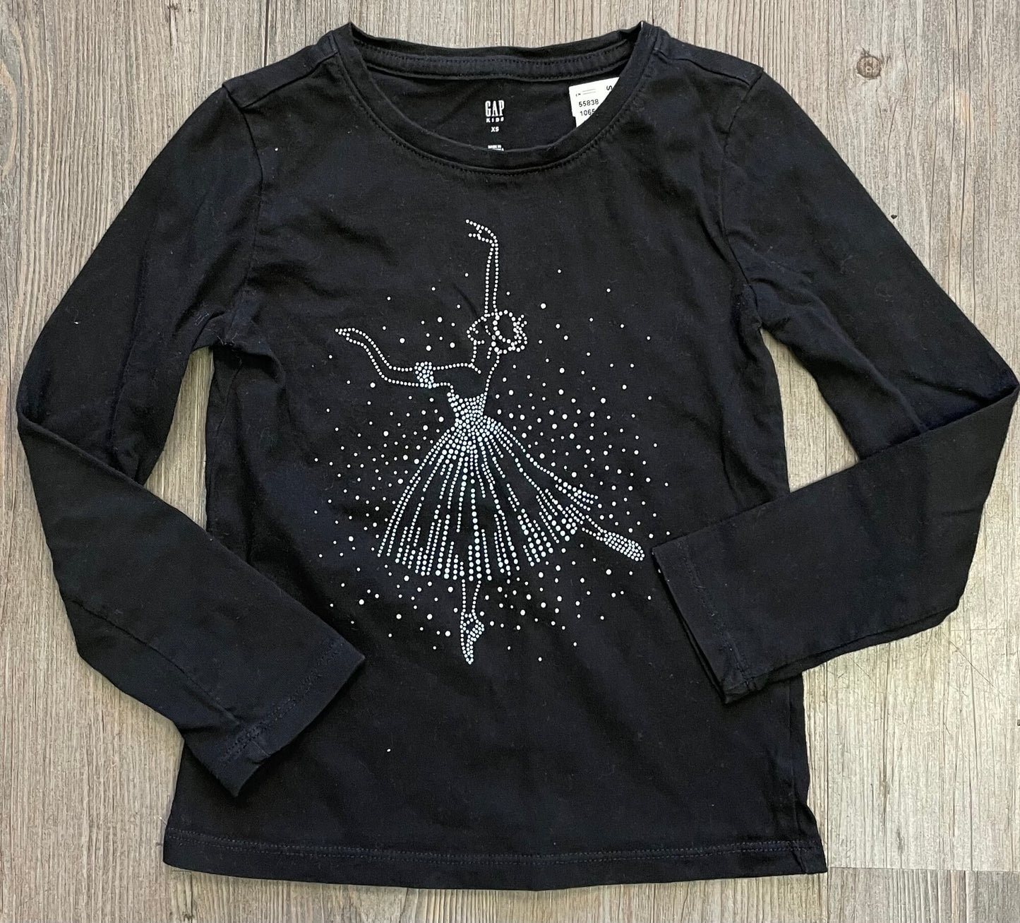 Black  Gap LS Tee, 4-5Y