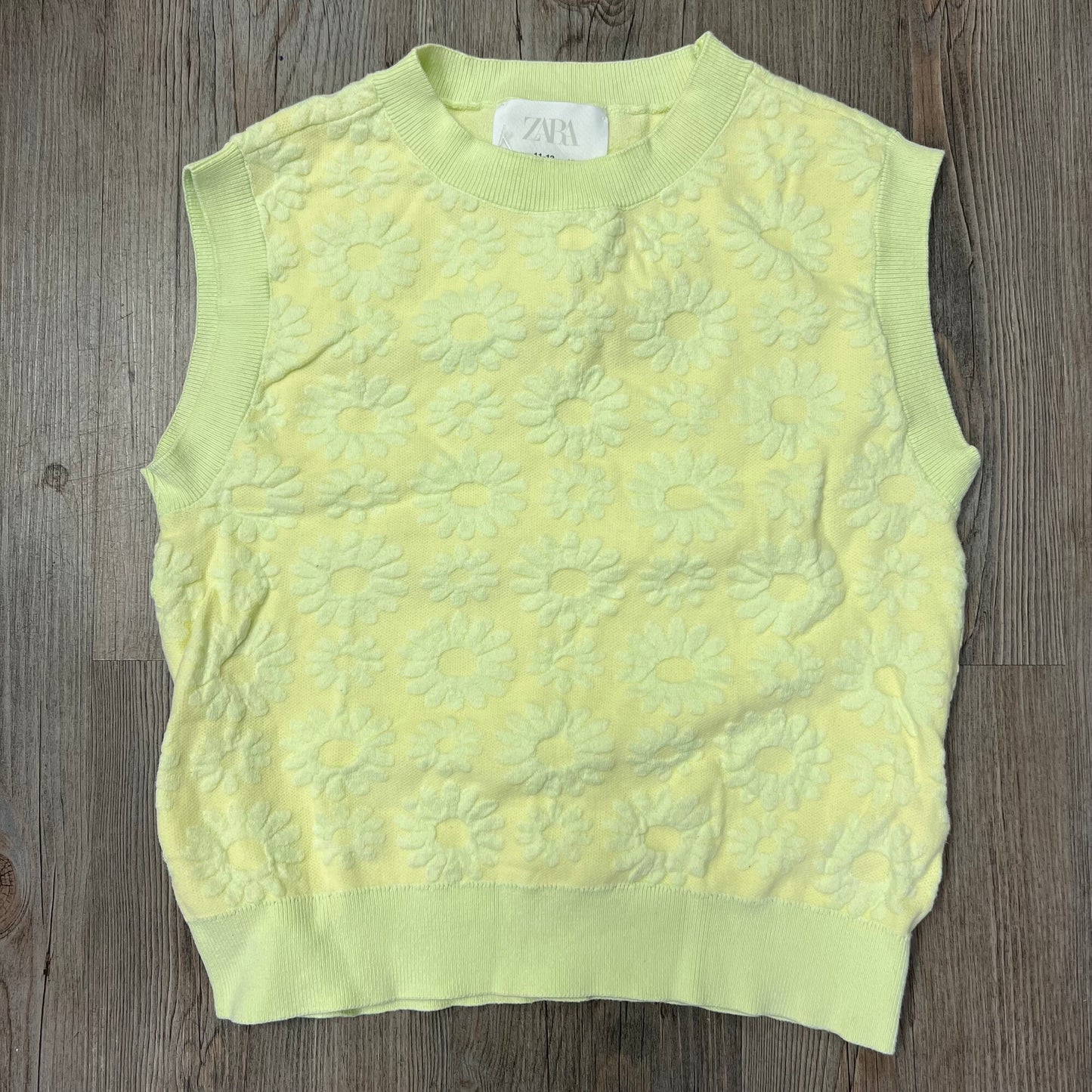 Lime  Zara Floral Tank Top, 11-12Y