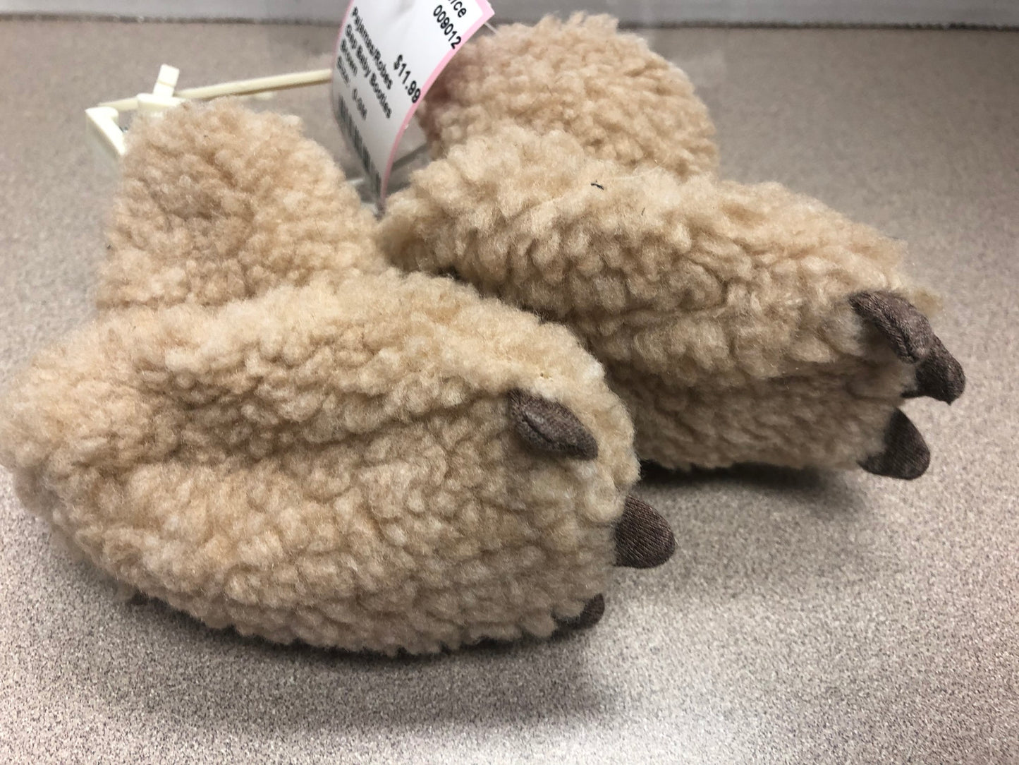 Brown  Gap Baby Booties, 0-3M