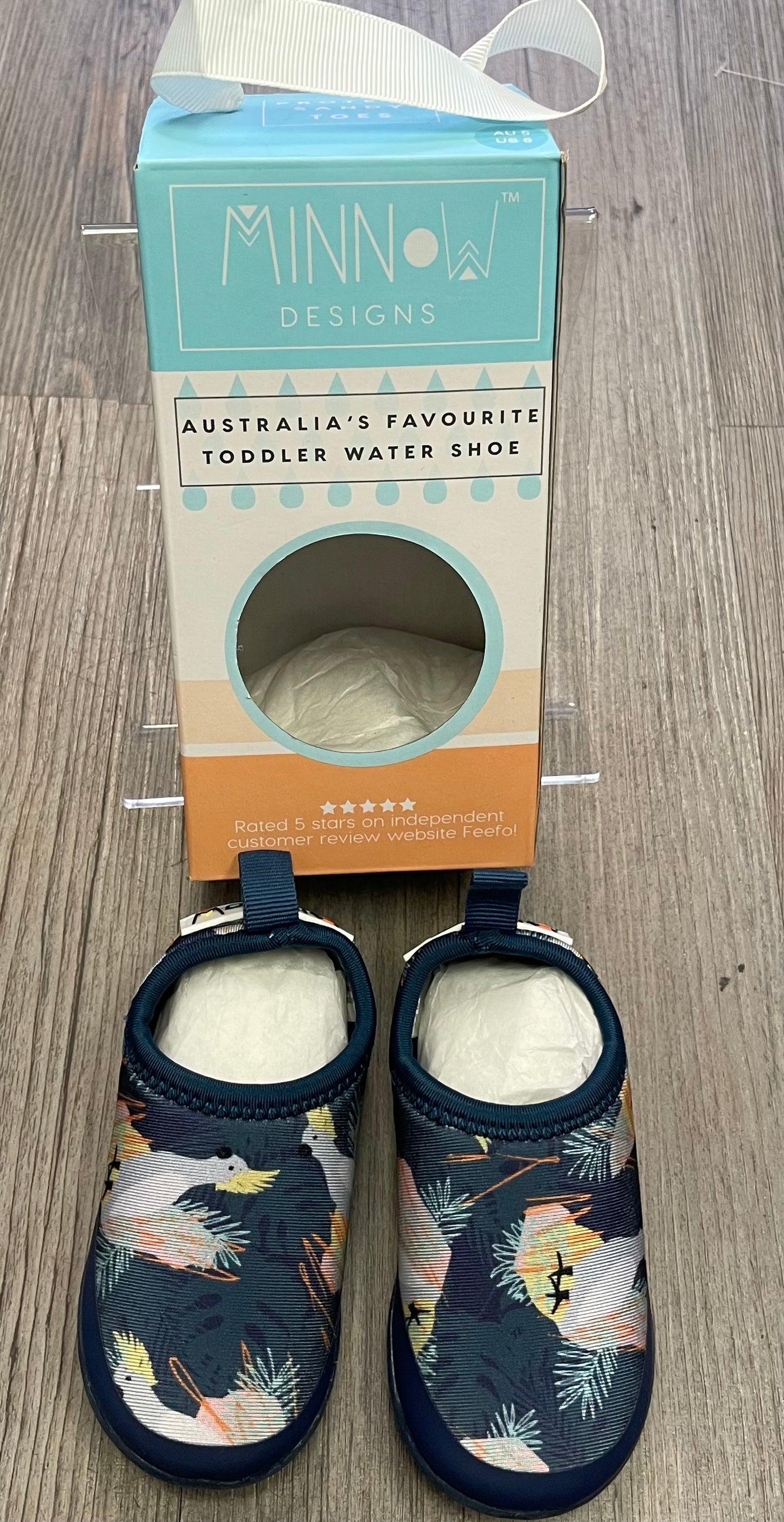 Blue  Minnow Bilirr Water Shoes, 6T