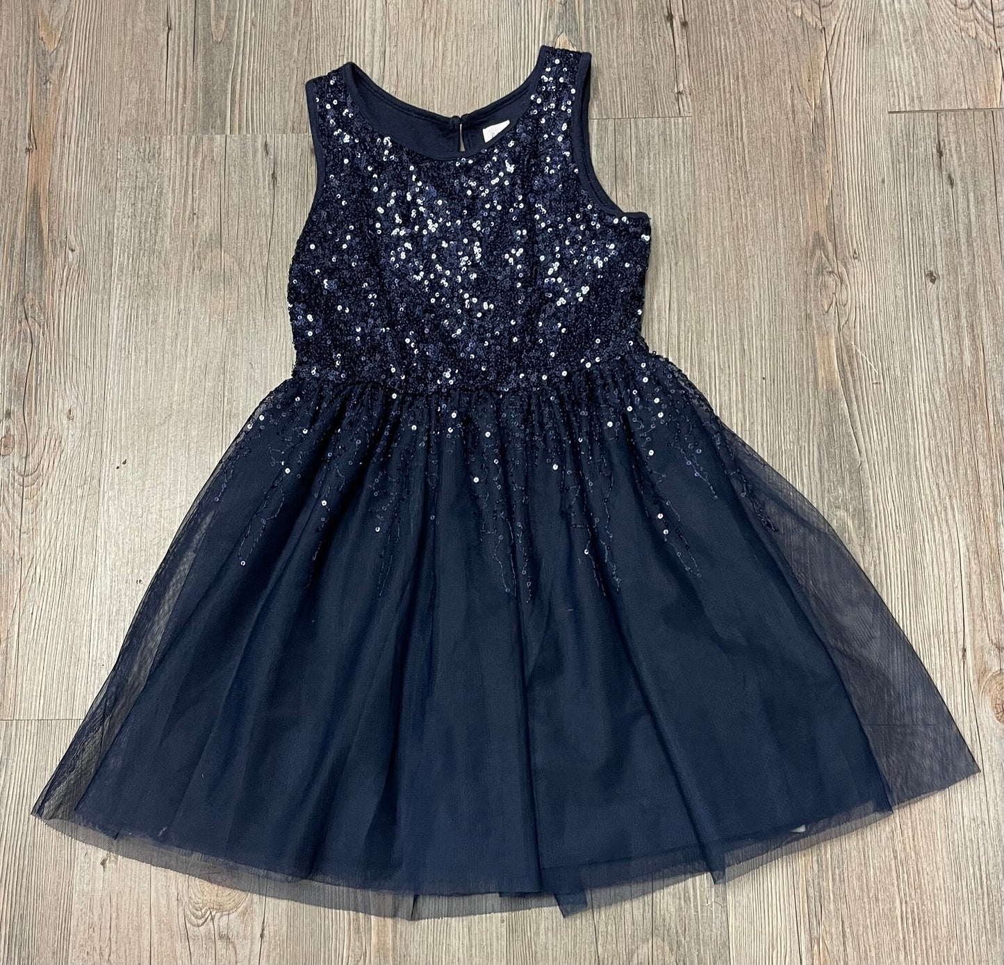 Blue  Gap Lined Sequins Dress, 6Y