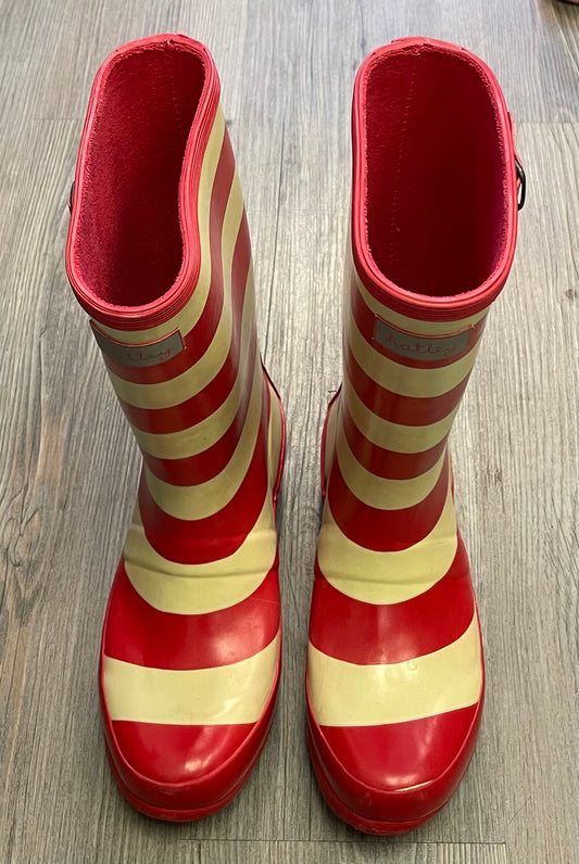 Red  Hatley Rain Boots, 1Y