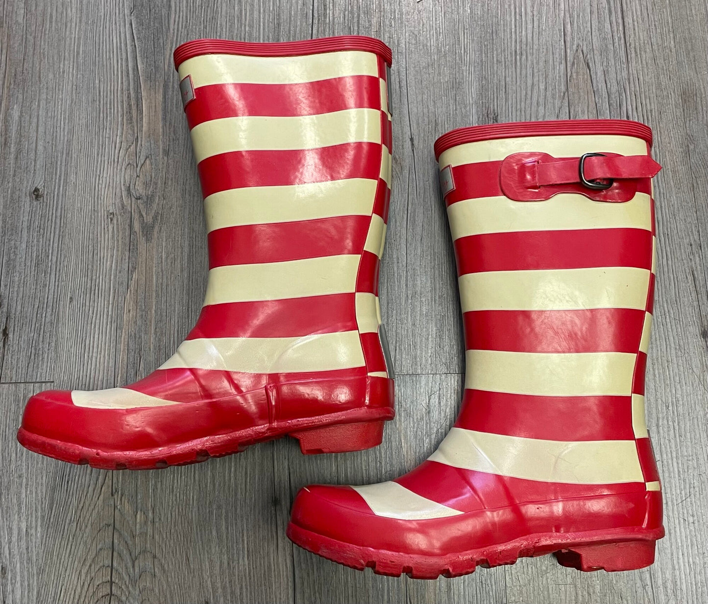 Red  Hatley Rain Boots, 1Y