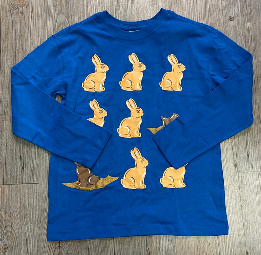 Blue  Hanna Anderson LS Tee, 8Y