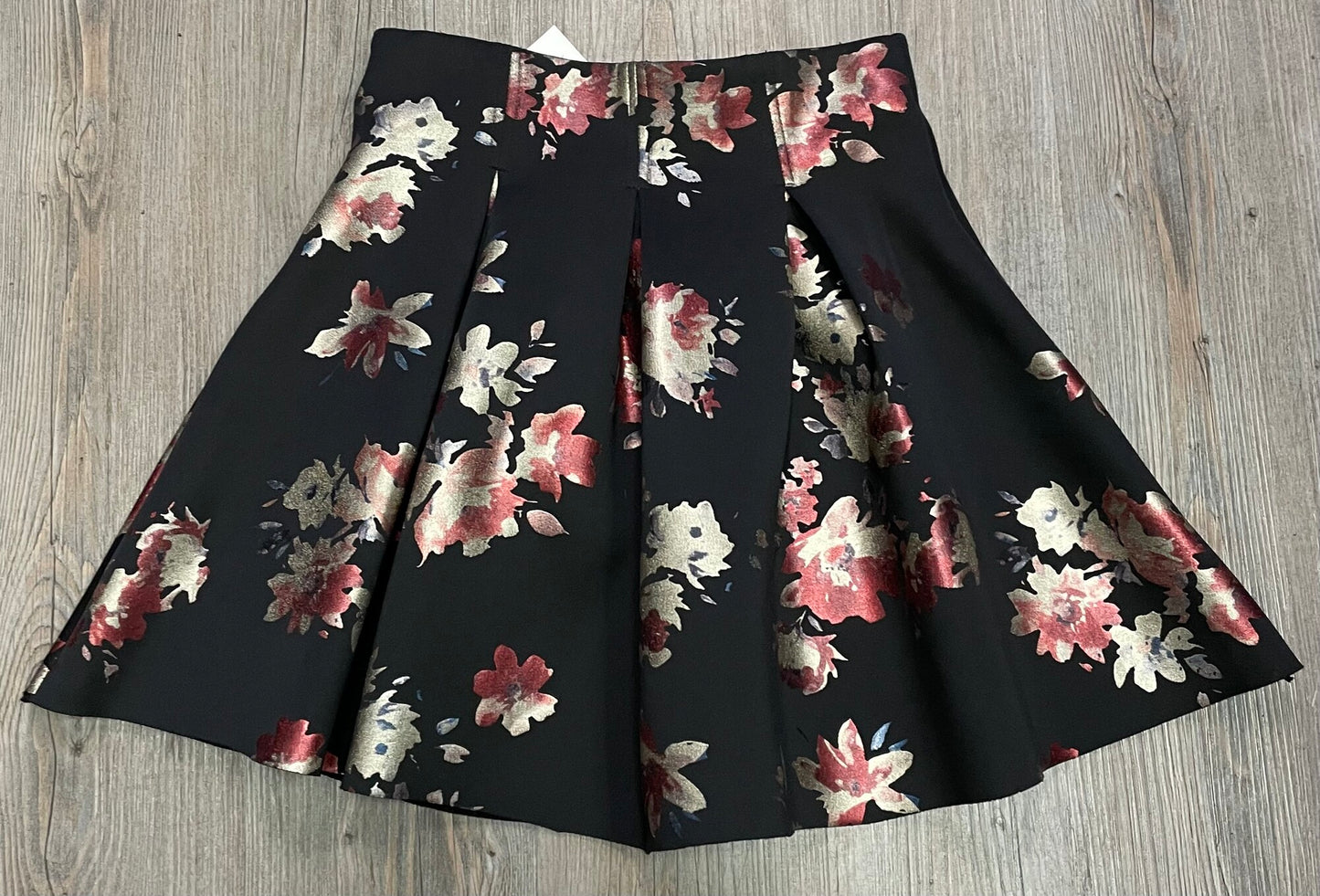 Black  Chelsea Floral Skirt, 14Y