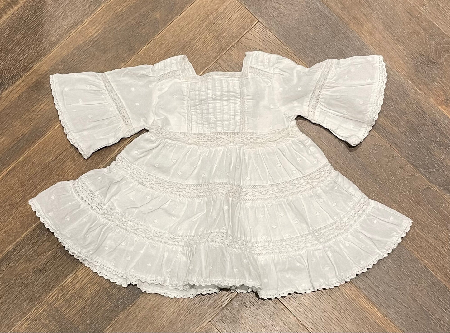 White  Zara Dress, 3-6M