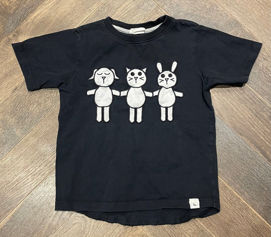 Black  Turtledove London Tee, 4-5Y