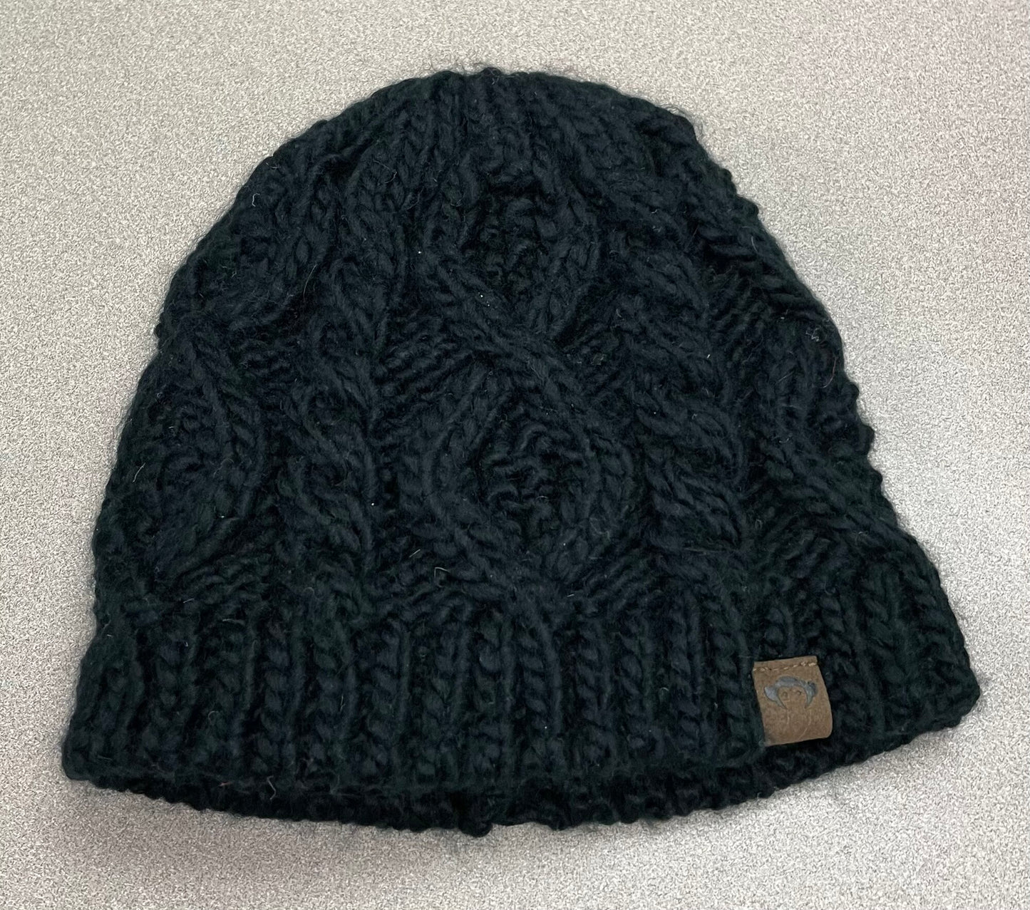 Black  Appaman Knit Beanie, 4-6Y