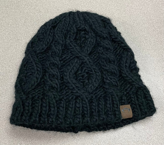 Black  Appaman Knit Beanie, 4-6Y
