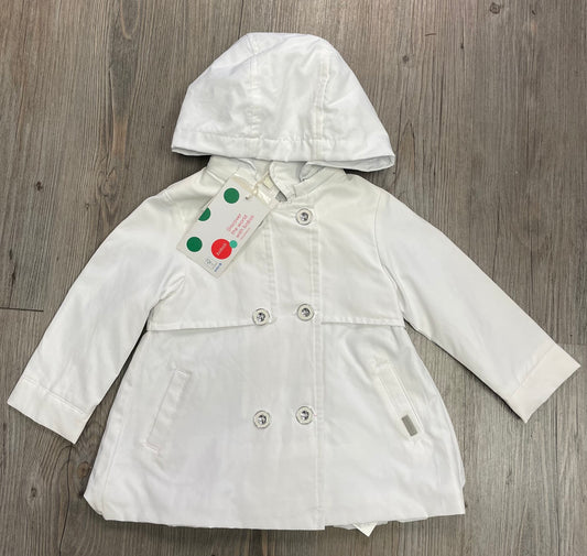 White  Boboli Spring Coat, 12M