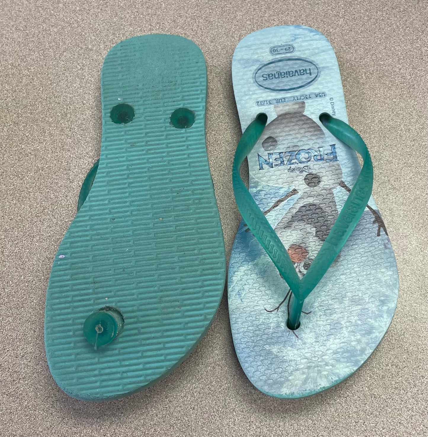 Blue  Havaianas Flip Flop, 13-1Y