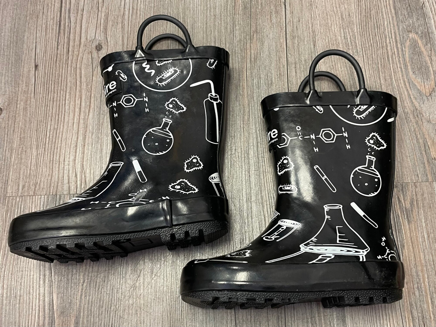 Black  Aspire Rain Boots, 6T