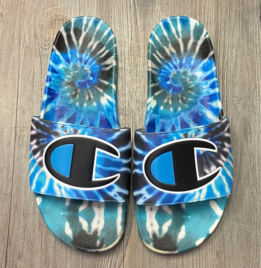 Blue  Champion Slides, 9Y