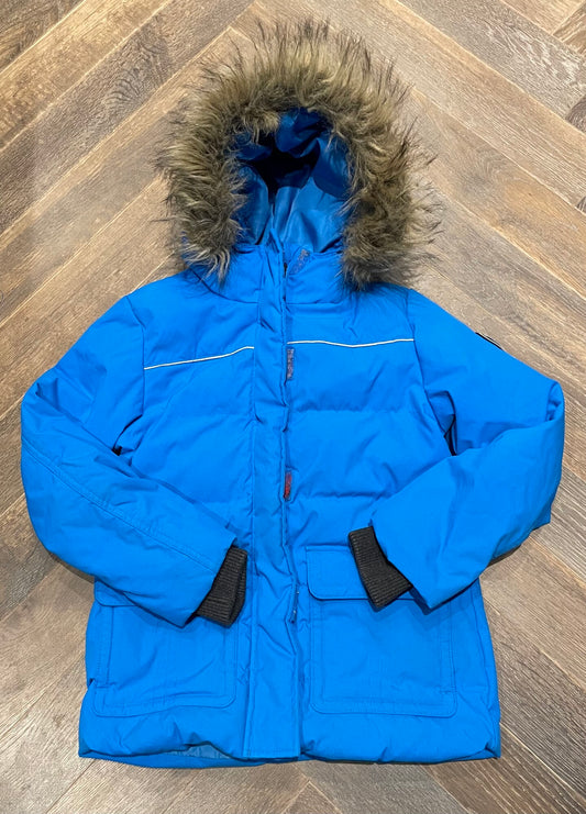 Blue  Eckored Down Jacket, 10-12Y