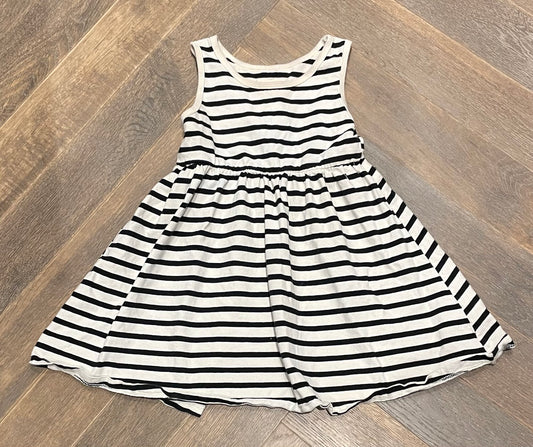 Blk/whit  Mini Mioche Dress, 3-4Y