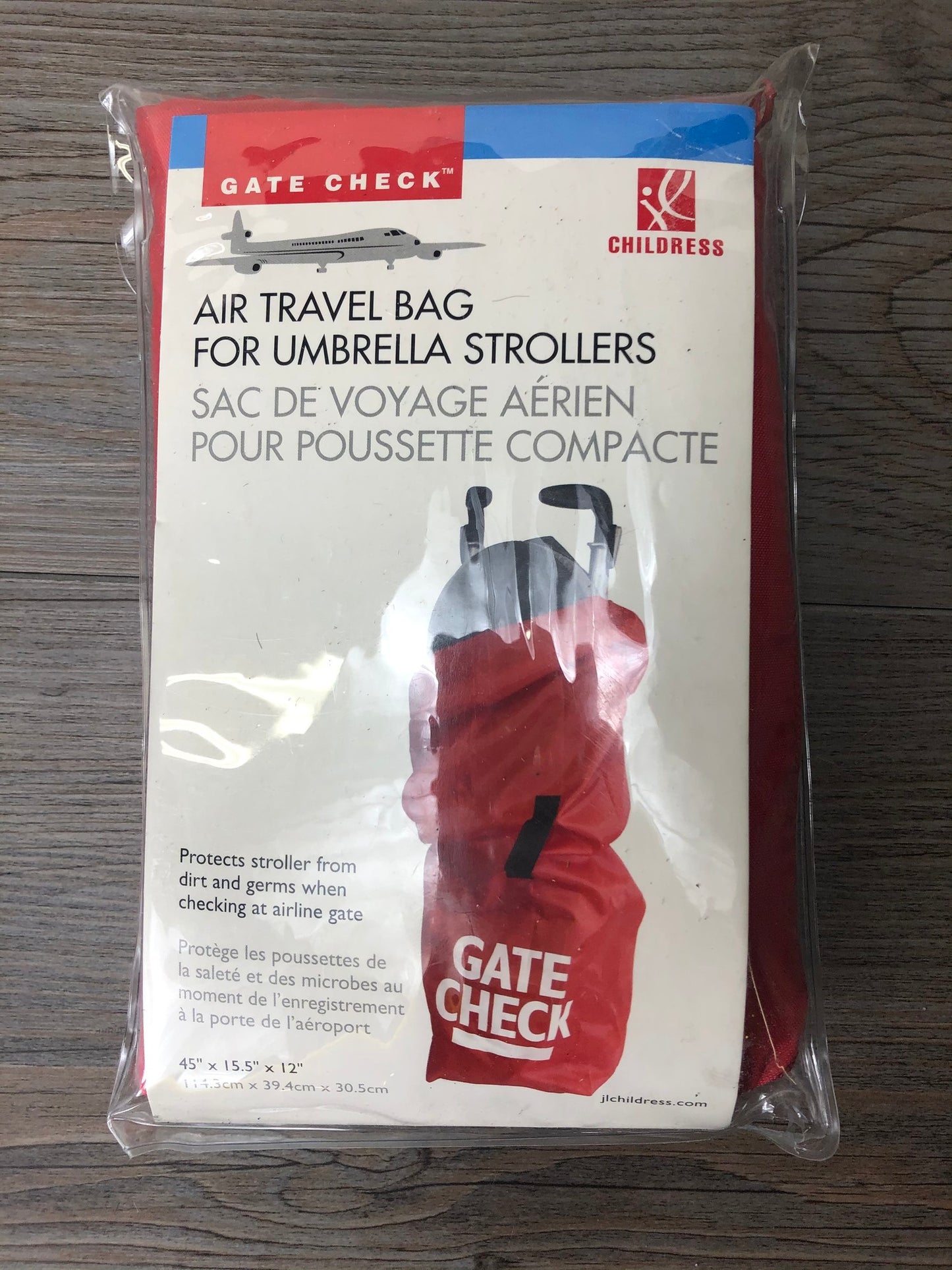 Red  Gate Check -Air Travel Ba, Umbrella