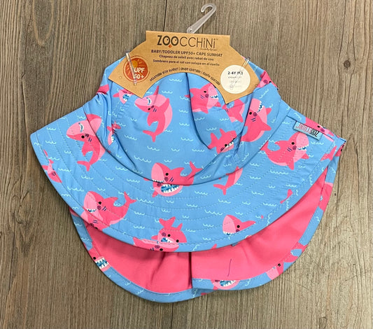 Shark  Zoocchini Cape Sun Hat, 2-4Y