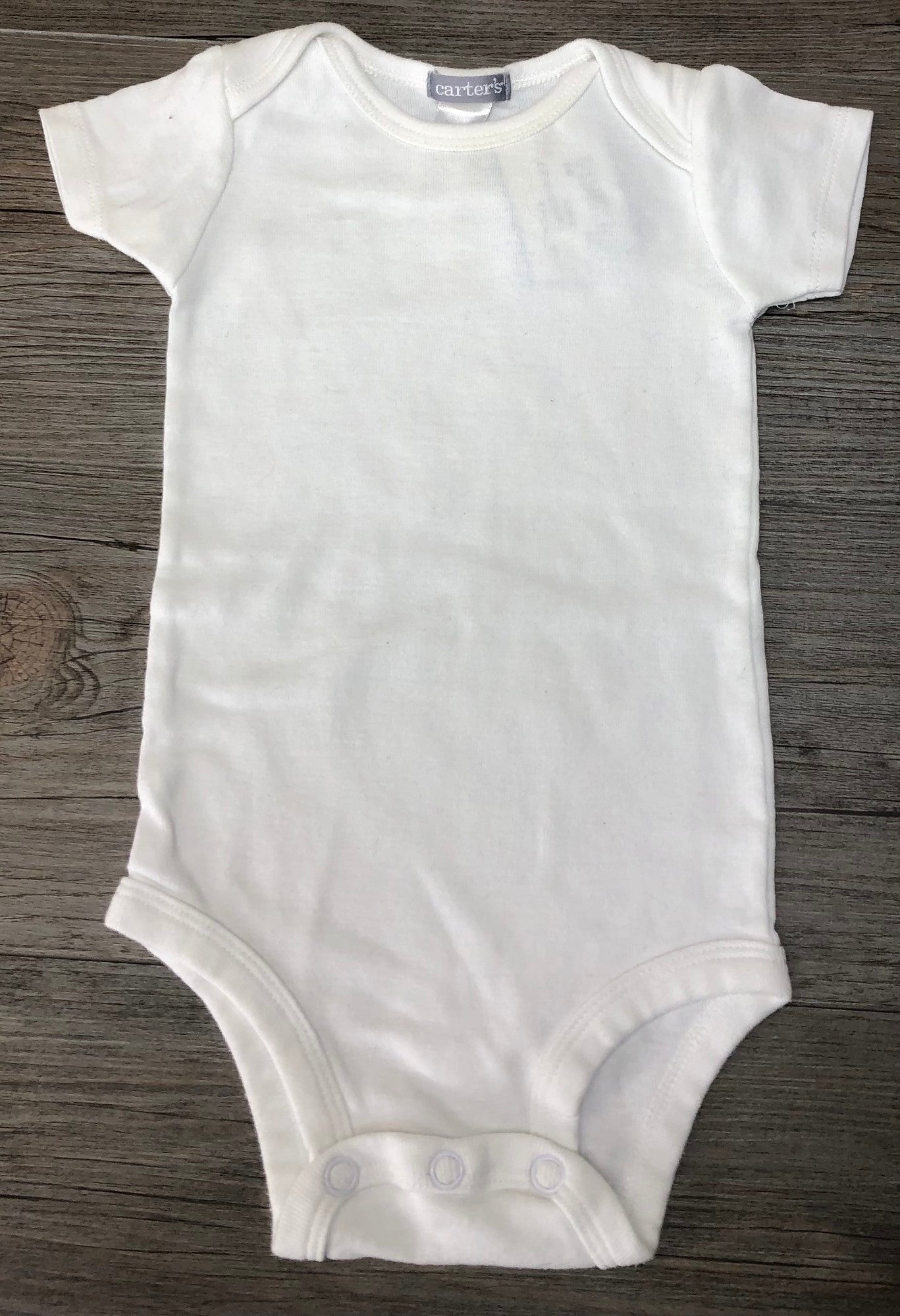 White  Carters Onesie, 6M