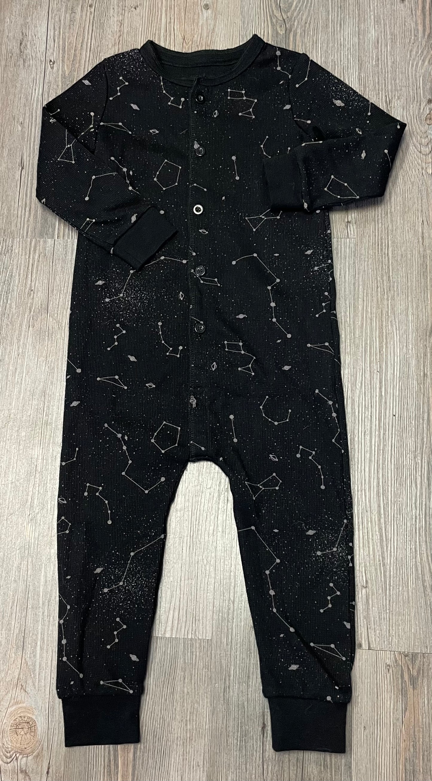 Black  Arborist Pj Onesie, 2-3Y