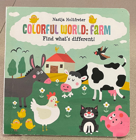 Green  Colourful World: Farm, Boardbook