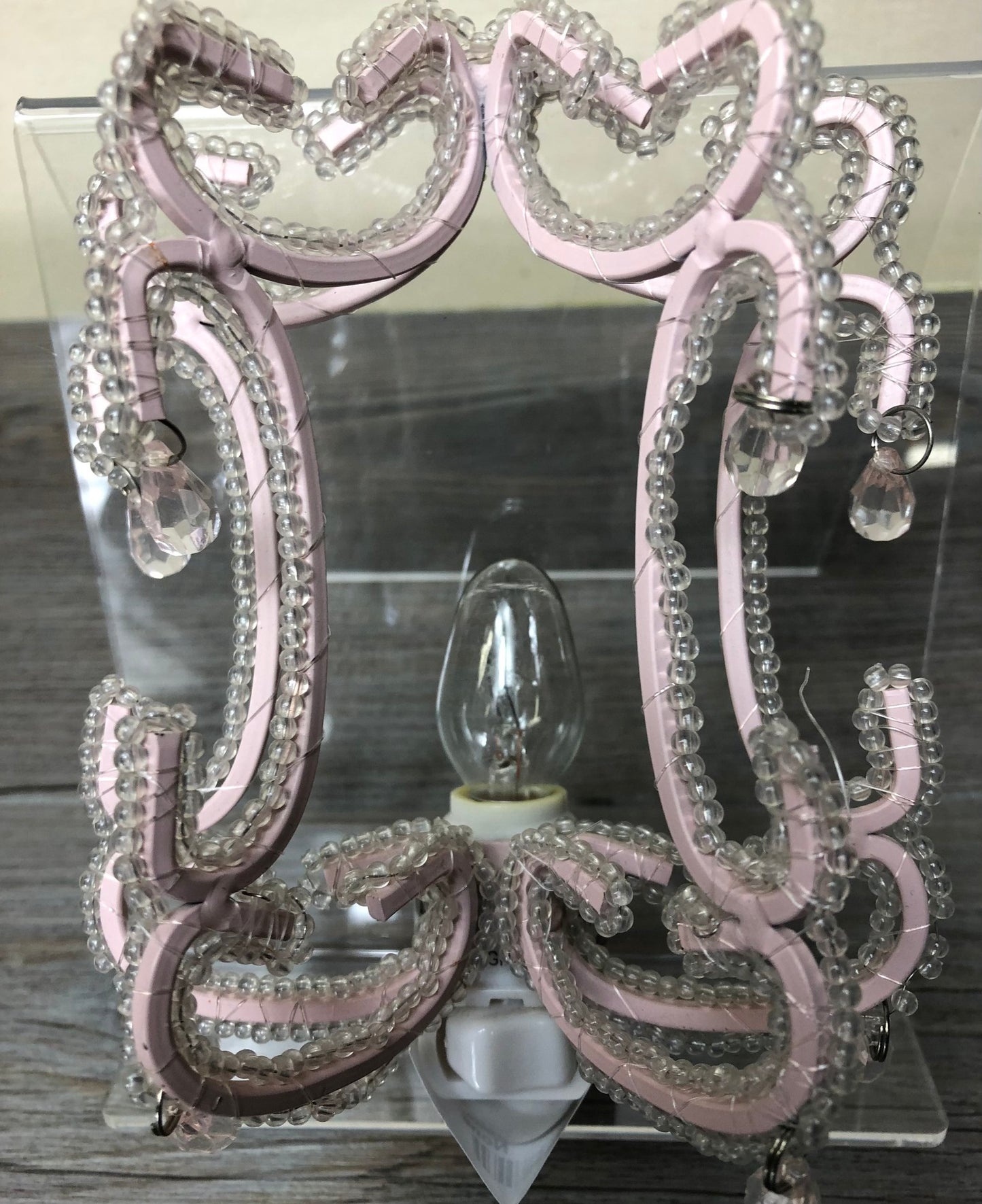 Pink  Crystal Nightlight, None