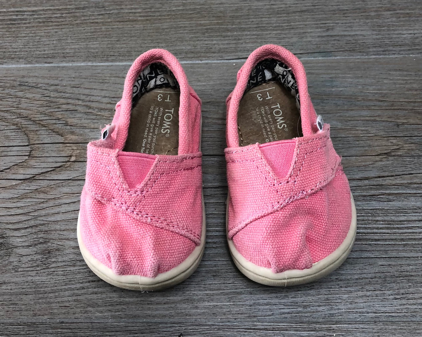 Pink  Toms Infant  Slip On Shoe, 3T
