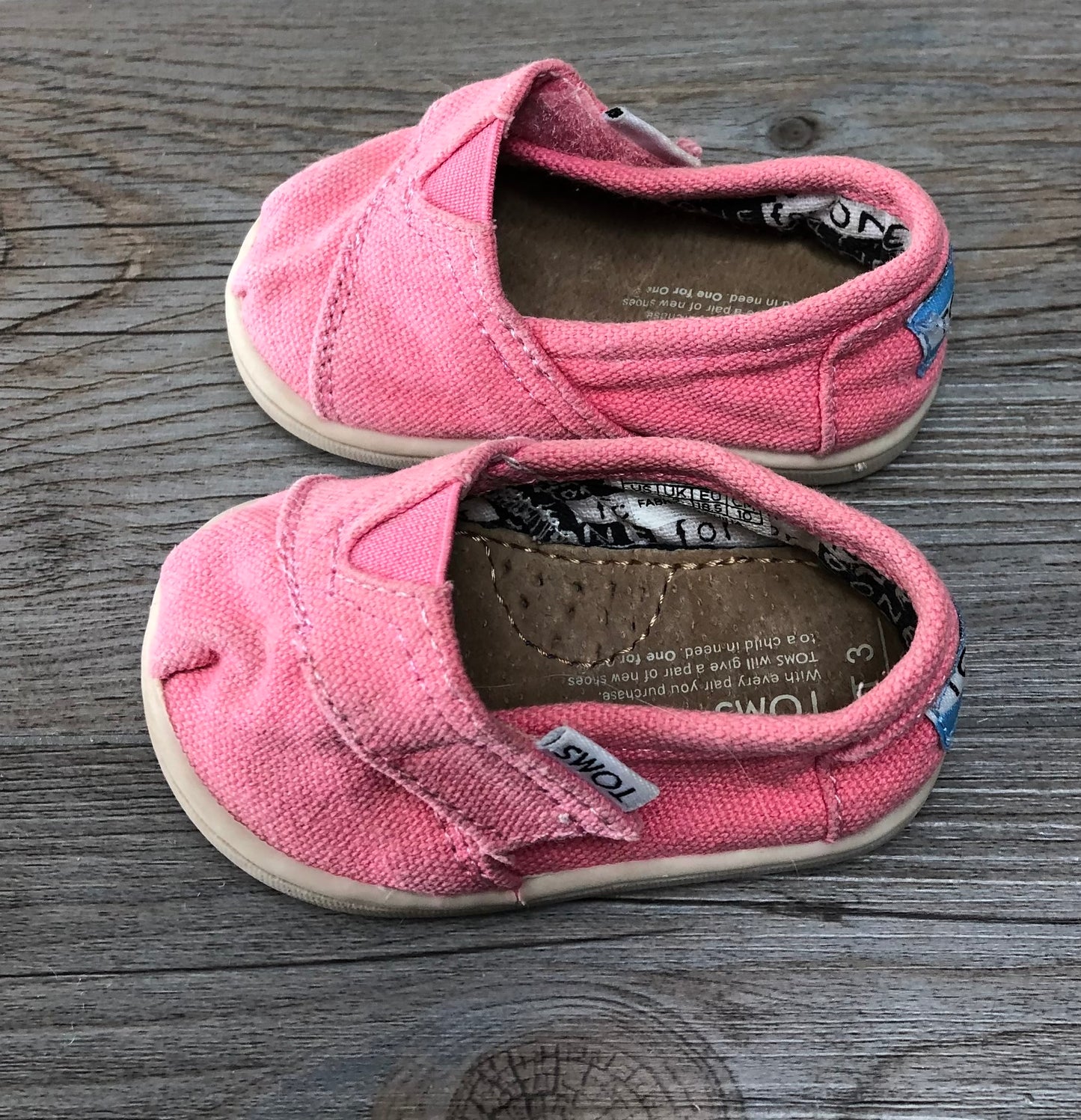 Pink  Toms Infant  Slip On Shoe, 3T
