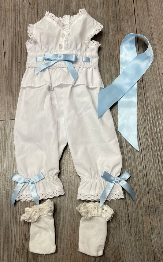 White  Doll Pj Set, 18 Inch