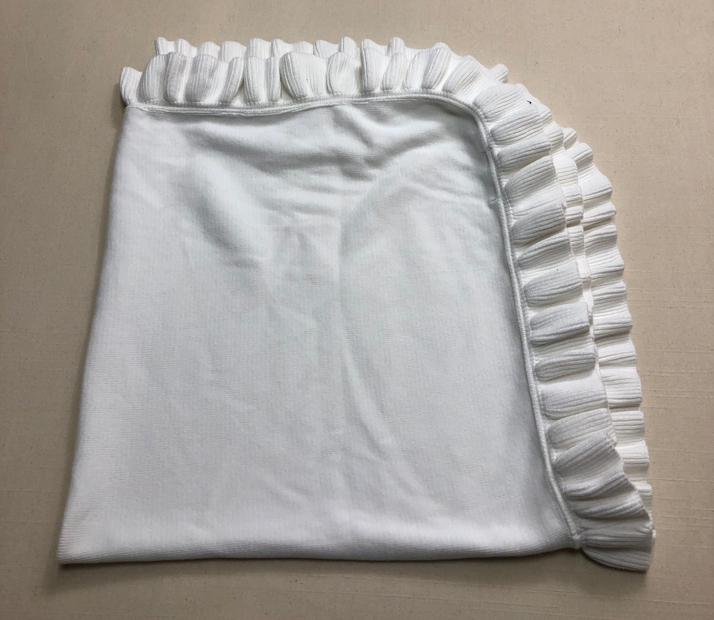 White  A Soft Idea Baby Blanket, 36"x28" In