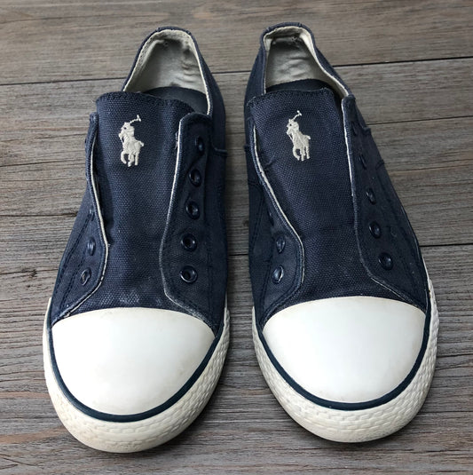 Blue  Polo Slip On  Shoes, 3Y