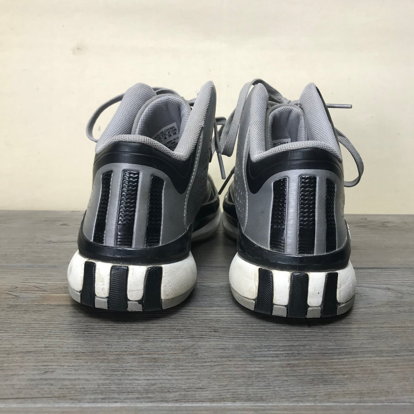 Grey  Adidas Ortholite Hightop, 4Y
