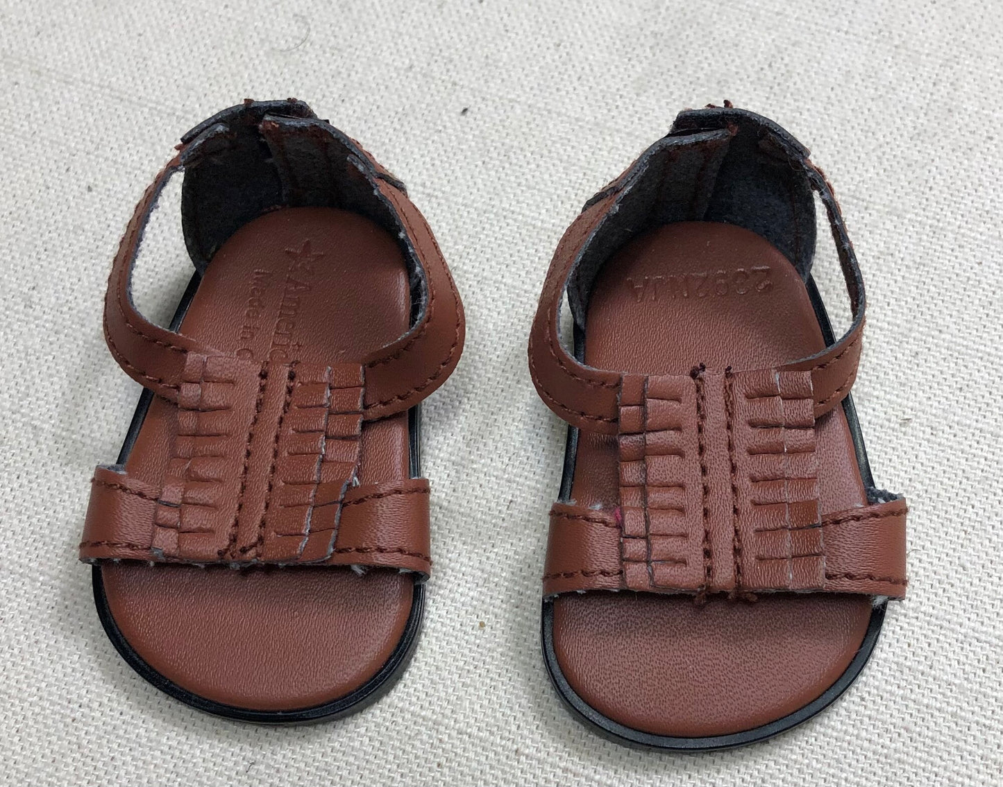 Brown  AG Doll Sandals, 18 Inch