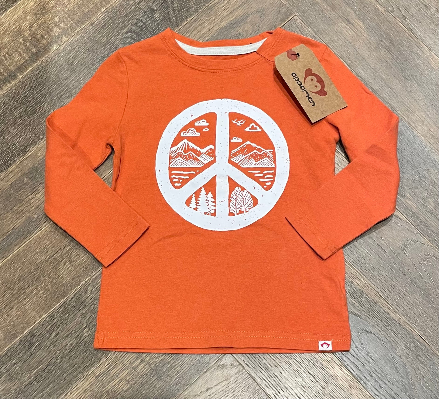 Orange  Appaman LS Tee, 3Y