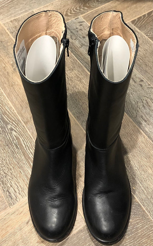 Black  Jacadi Leather/suede, 13Y