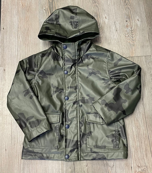 Camo  Jos Fresh Lined Rain Jack, 4Y