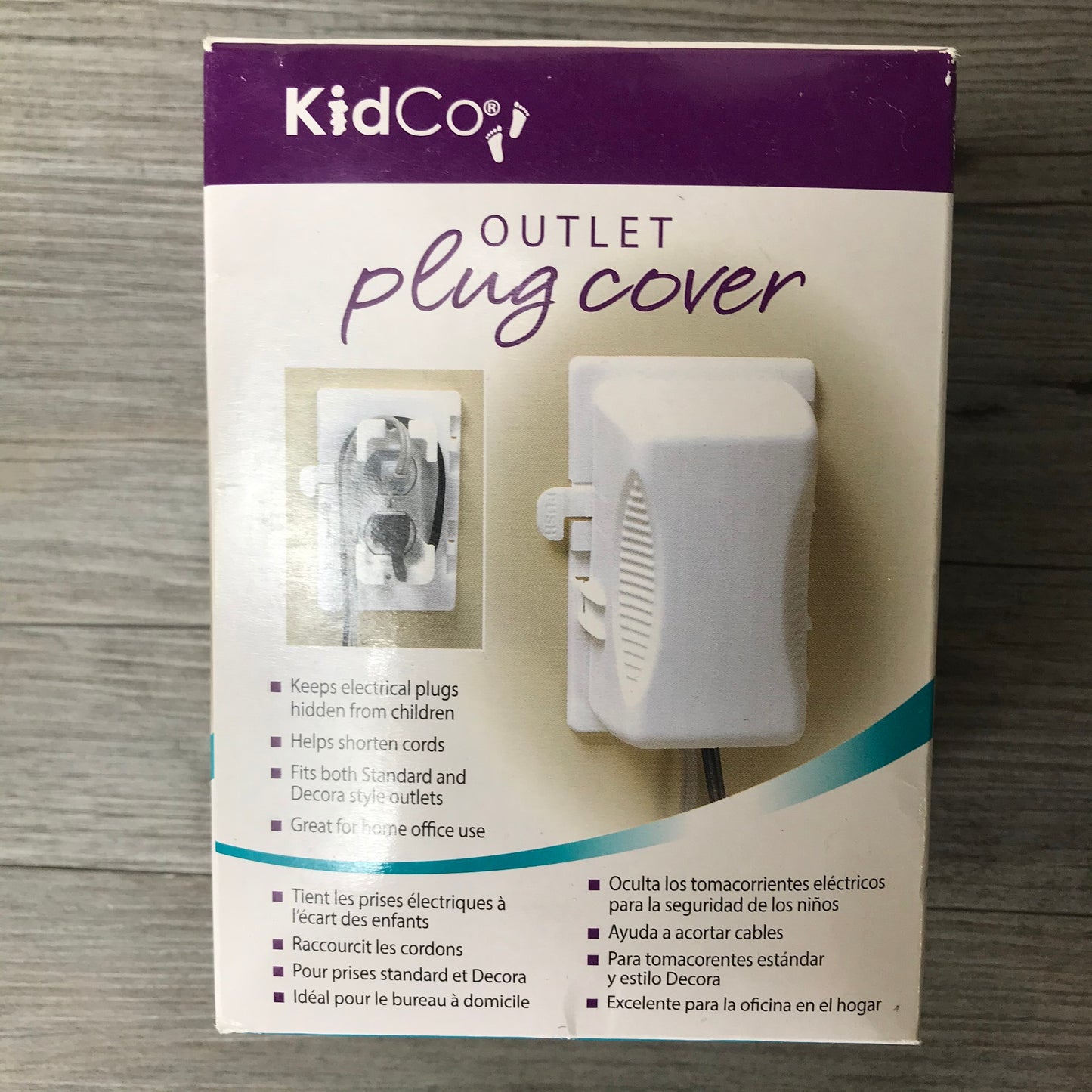 White  Kidco Outlet  Plug Cover, None