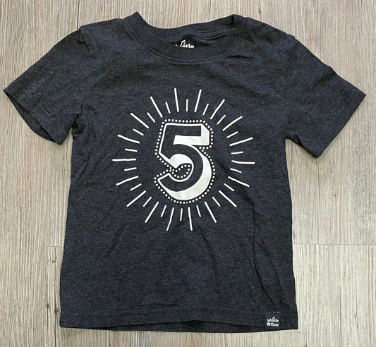 Black  Whistle & Flute Tee 5Y, 5-6Y