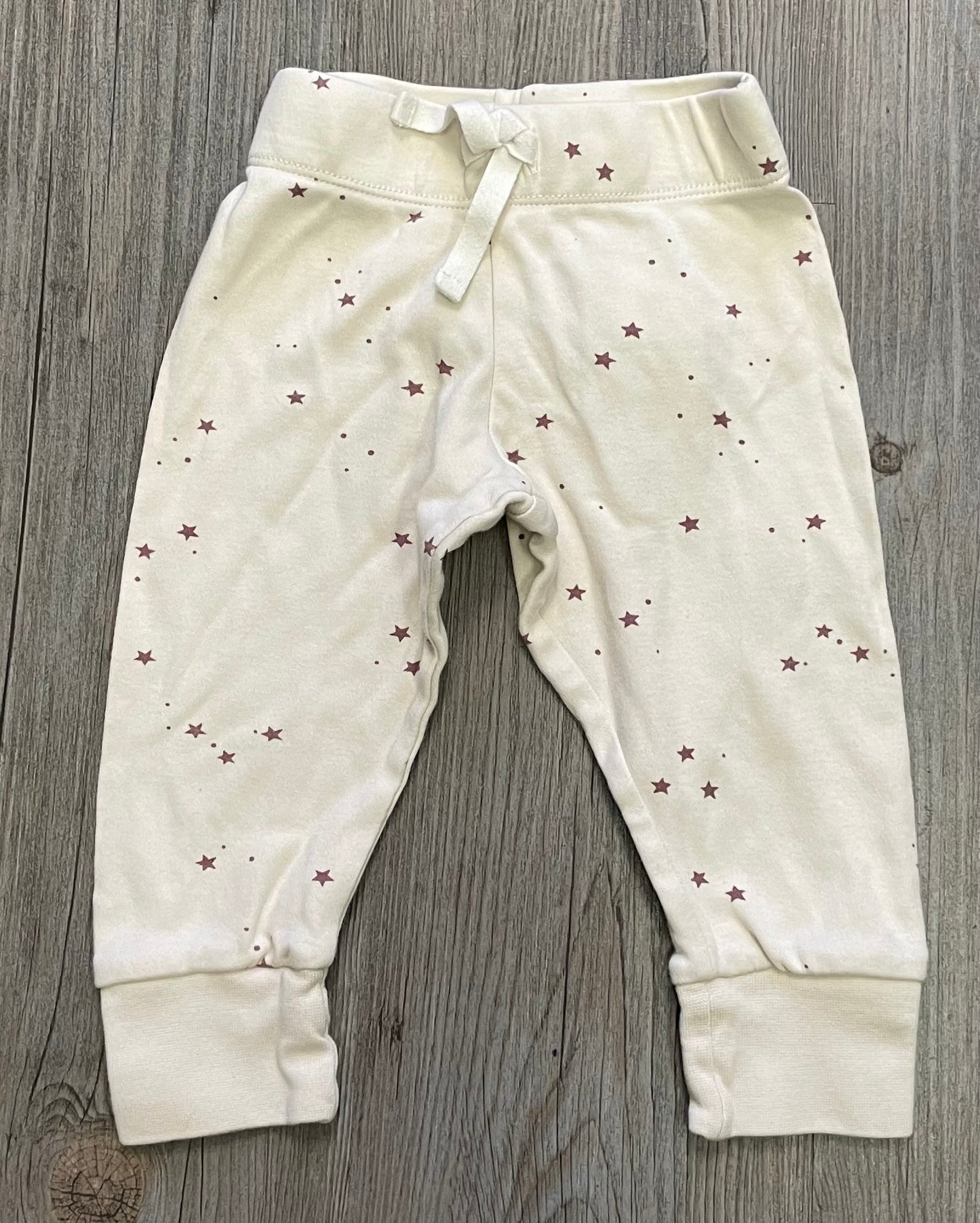 Beige  Colored Organics Jogger, 6-12M