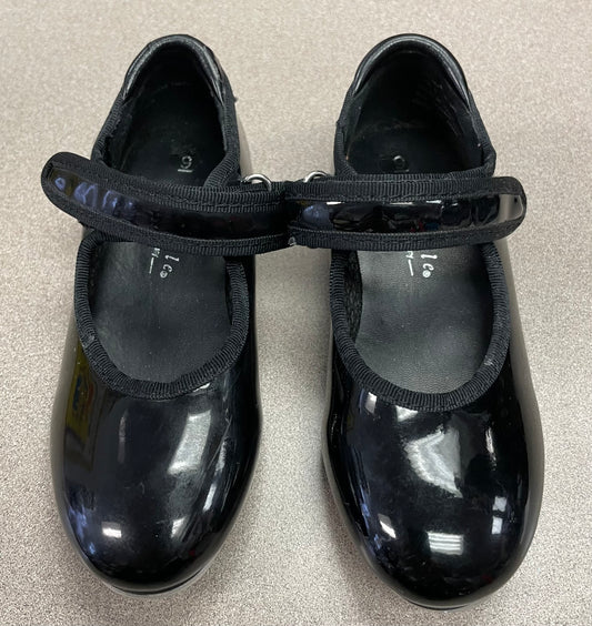 Black  Danskin Tap Shoes, 9T