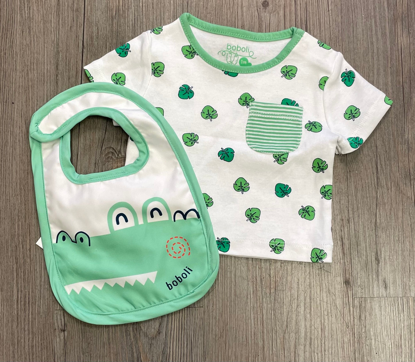 Green  Boboli Tee/ Bib, 1M