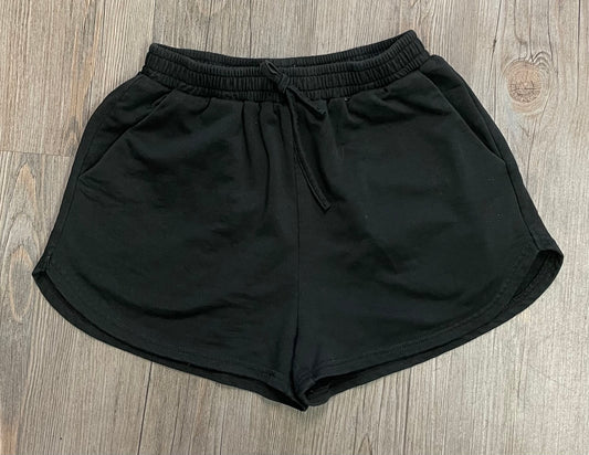 Black  Shein Stretch Shorts, 11-12Y