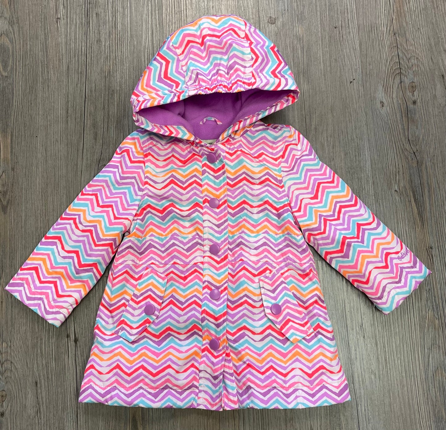 Multi  Oshkosh Lined Rain Jacket, 18M