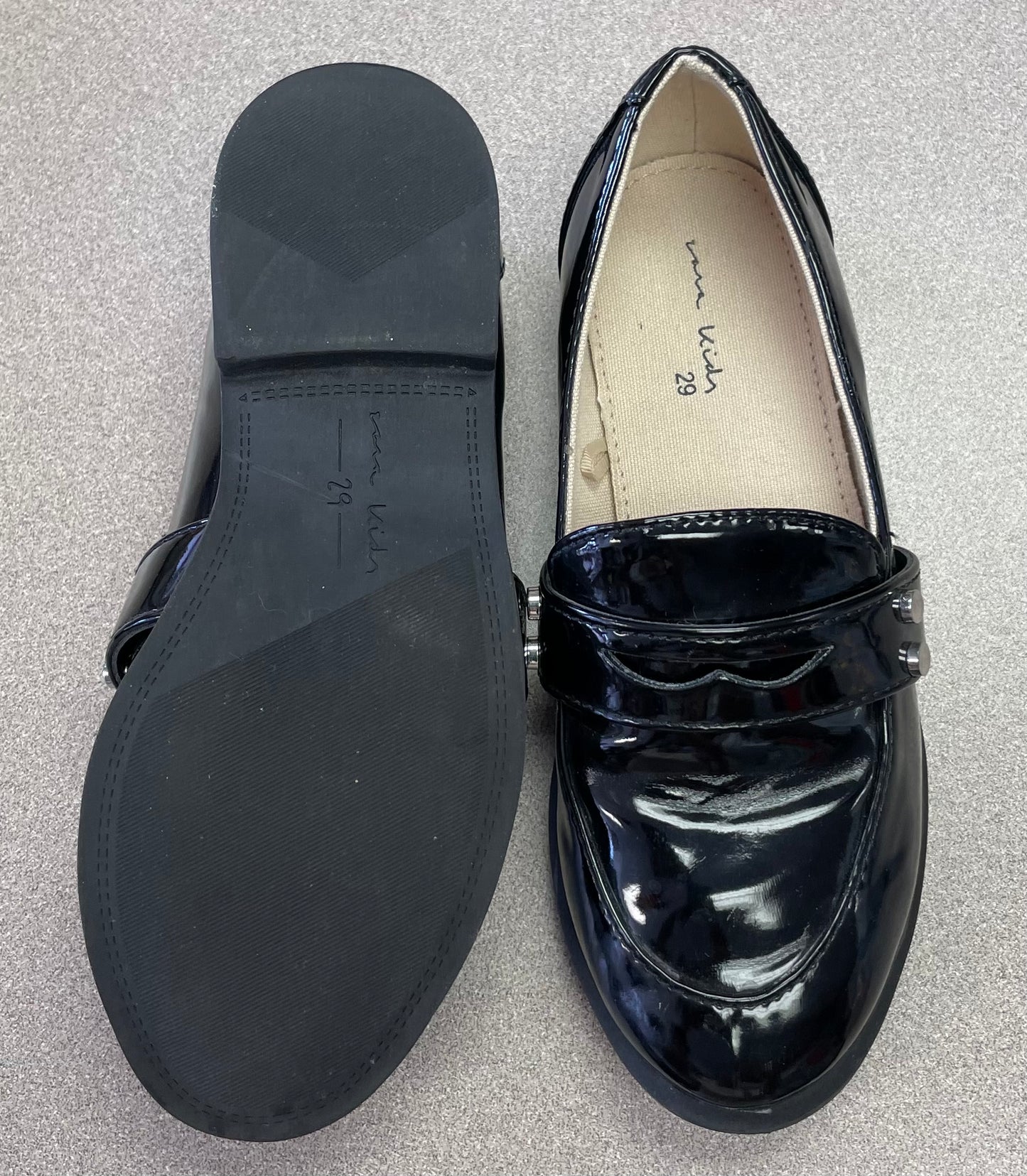 Black  Zara Kids Loafers, 11Y