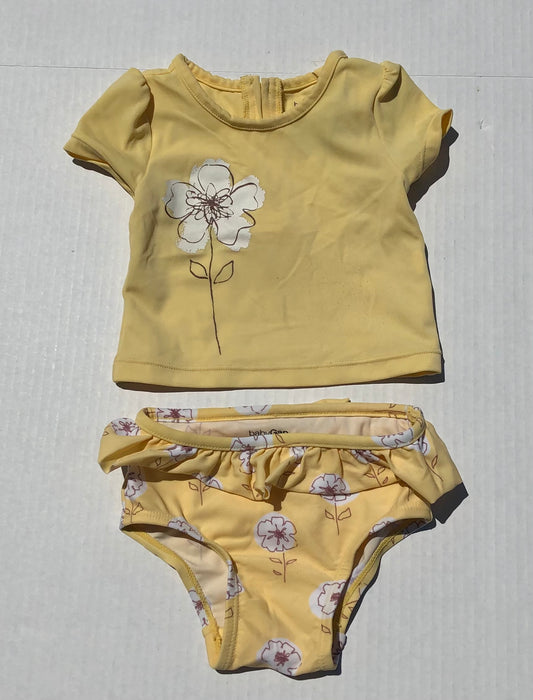 Yellow  Baby Gap 2pcs Bathing Sui, 6-12M
