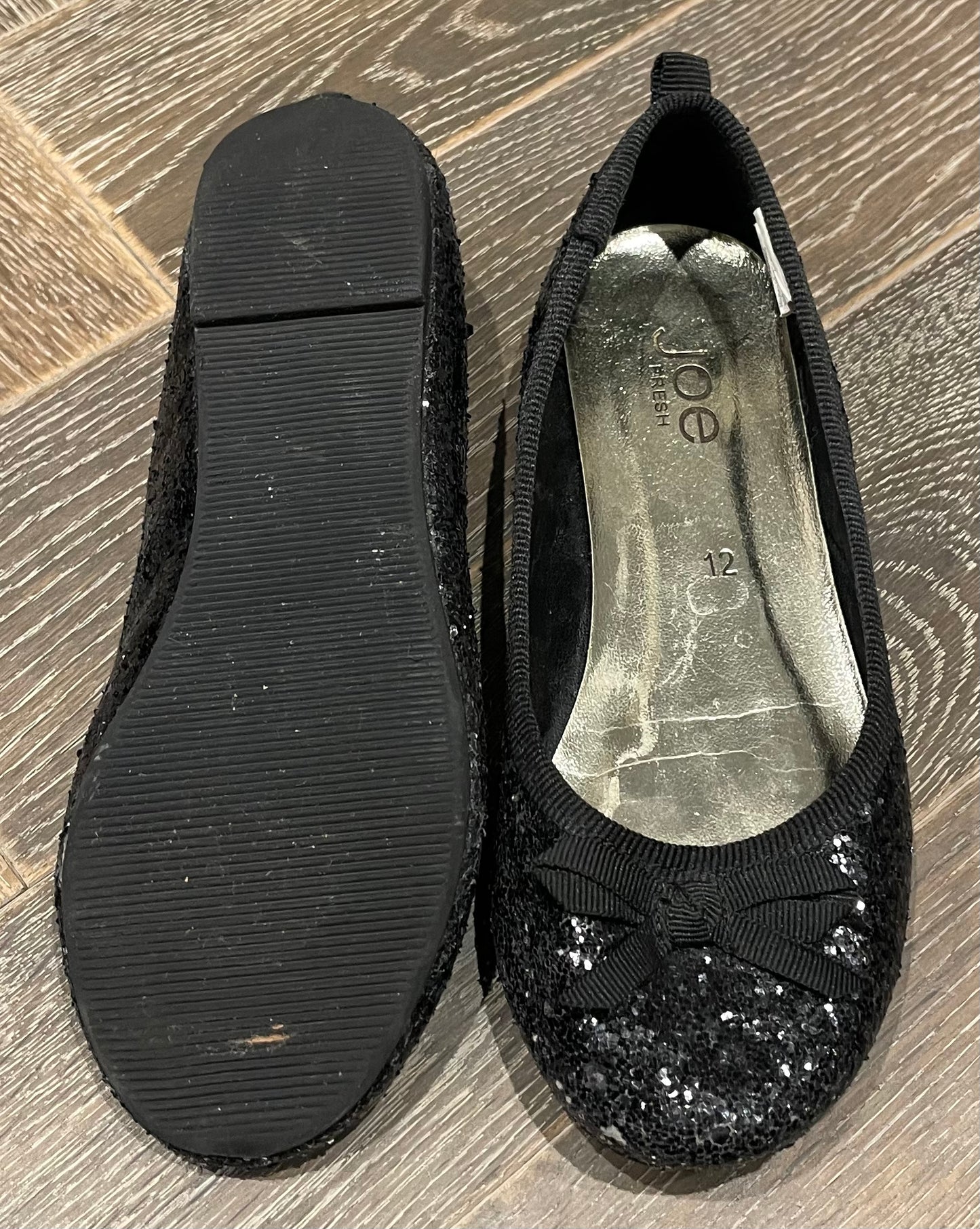 Black  Joe Fresh  GlitterShoes, 12Y