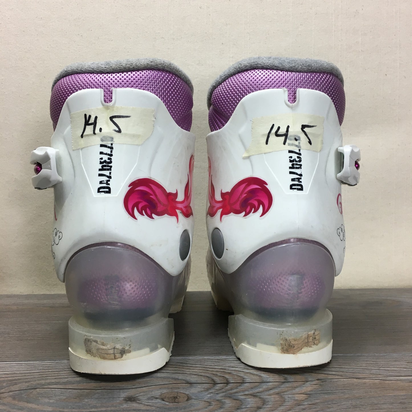 White  Gaia Ski Boots, 14.5
