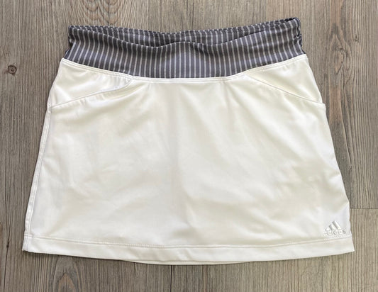 White  Adidas Active Skort, 10-12Y