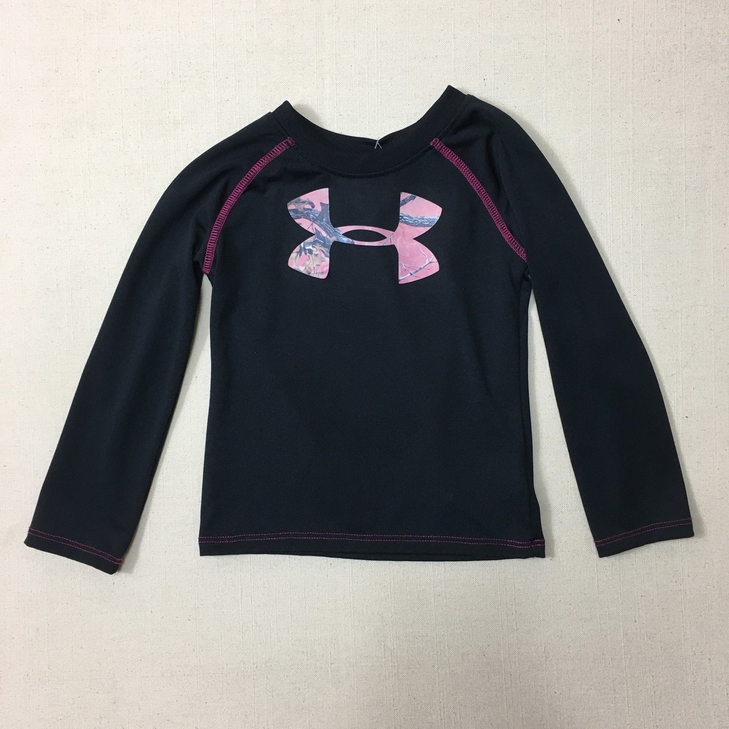 Black  Under Armour Active Tee, 2Y