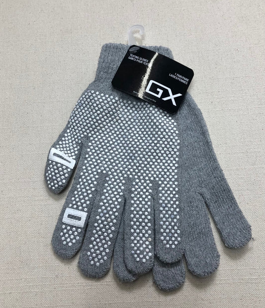 Grey  GX Texting Gloves, Adult