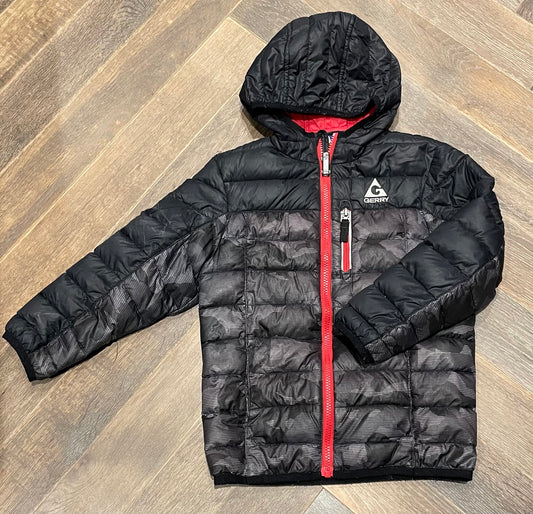 Grey/blk  Gerry Puffer Jacket, 4-5Y